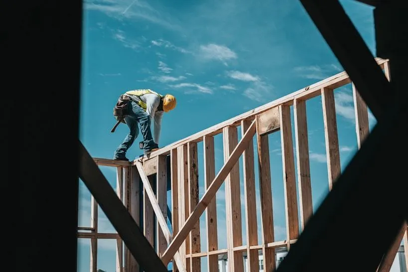 Rohbauarbeiten auf der Baustelle