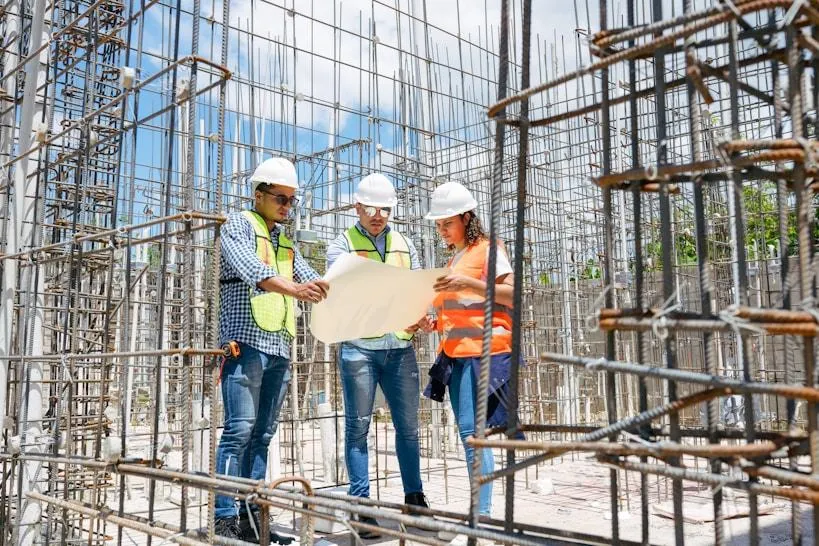 Tiefbauarbeiten auf der Baustelle
